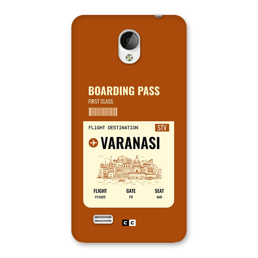 Varanasi Boarding Pass Back Case for Vivo Y21