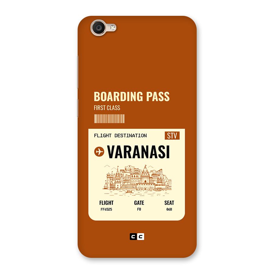 Varanasi Boarding Pass Back Case for Vivo Y55s