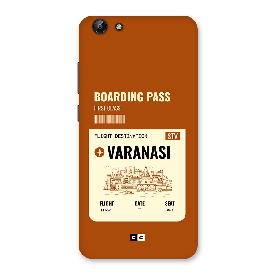 Varanasi Boarding Pass Back Case for Vivo Y69