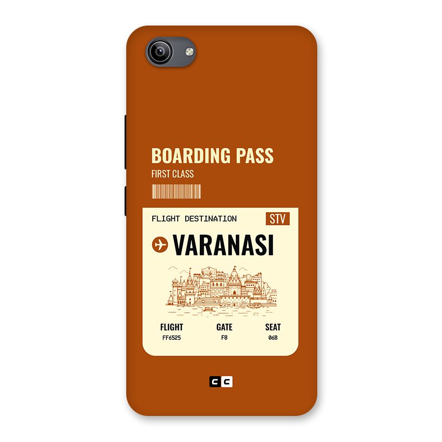 Varanasi Boarding Pass Back Case for Vivo Y81i