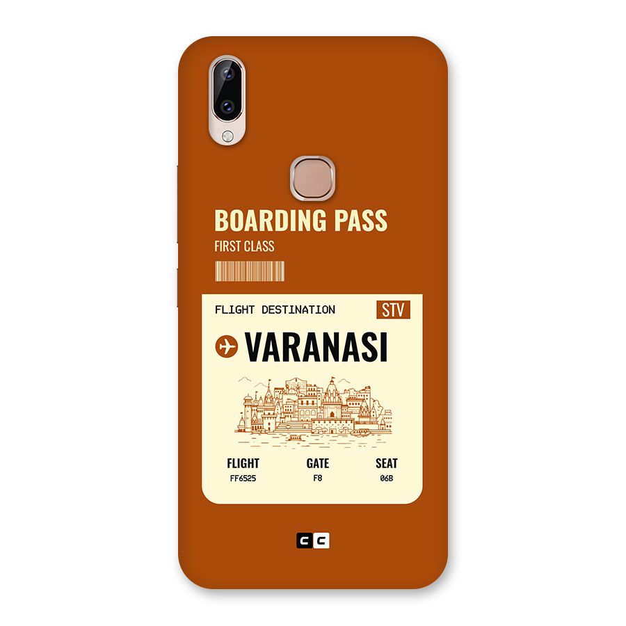 Varanasi Boarding Pass Back Case for Vivo Y83 Pro