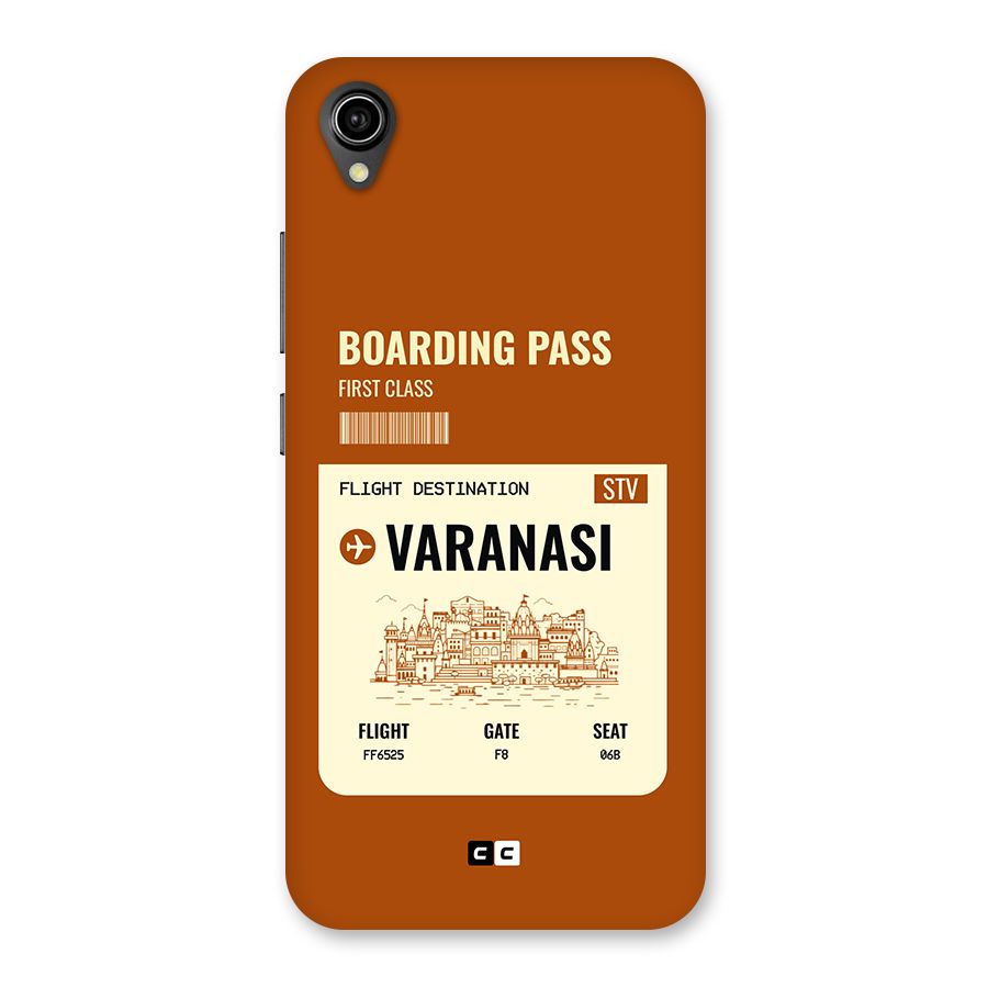 Varanasi Boarding Pass Back Case for Vivo Y90