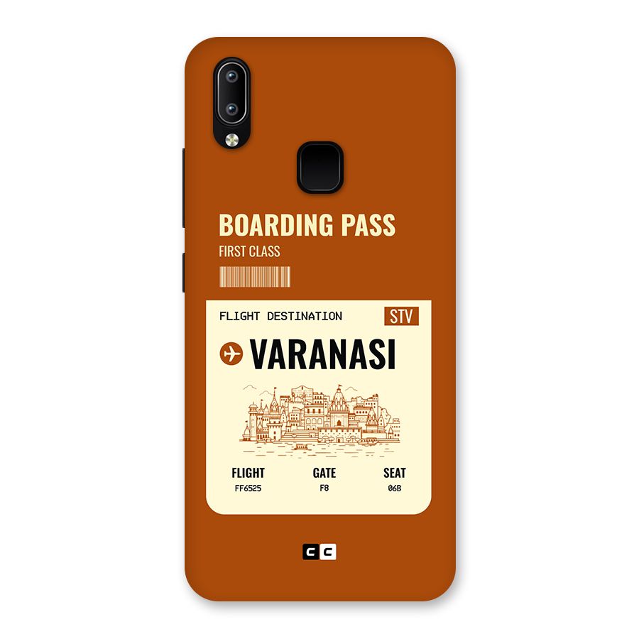 Varanasi Boarding Pass Back Case for Vivo Y93