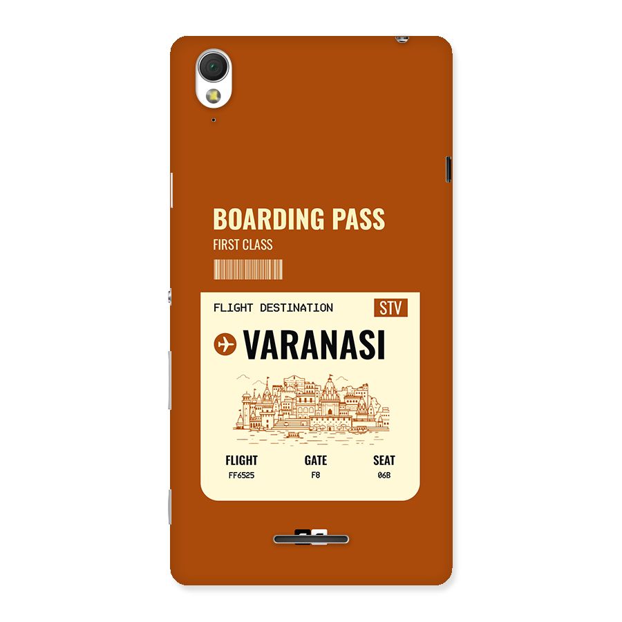 Varanasi Boarding Pass Back Case for Xperia T3