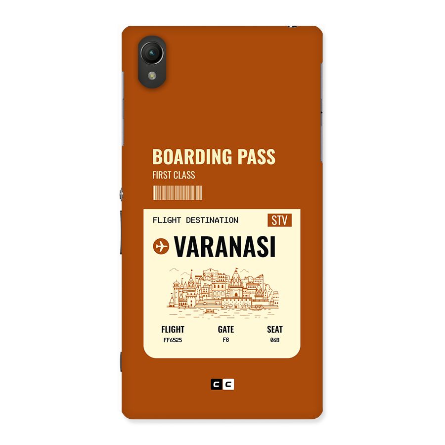 Varanasi Boarding Pass Back Case for Xperia Z1