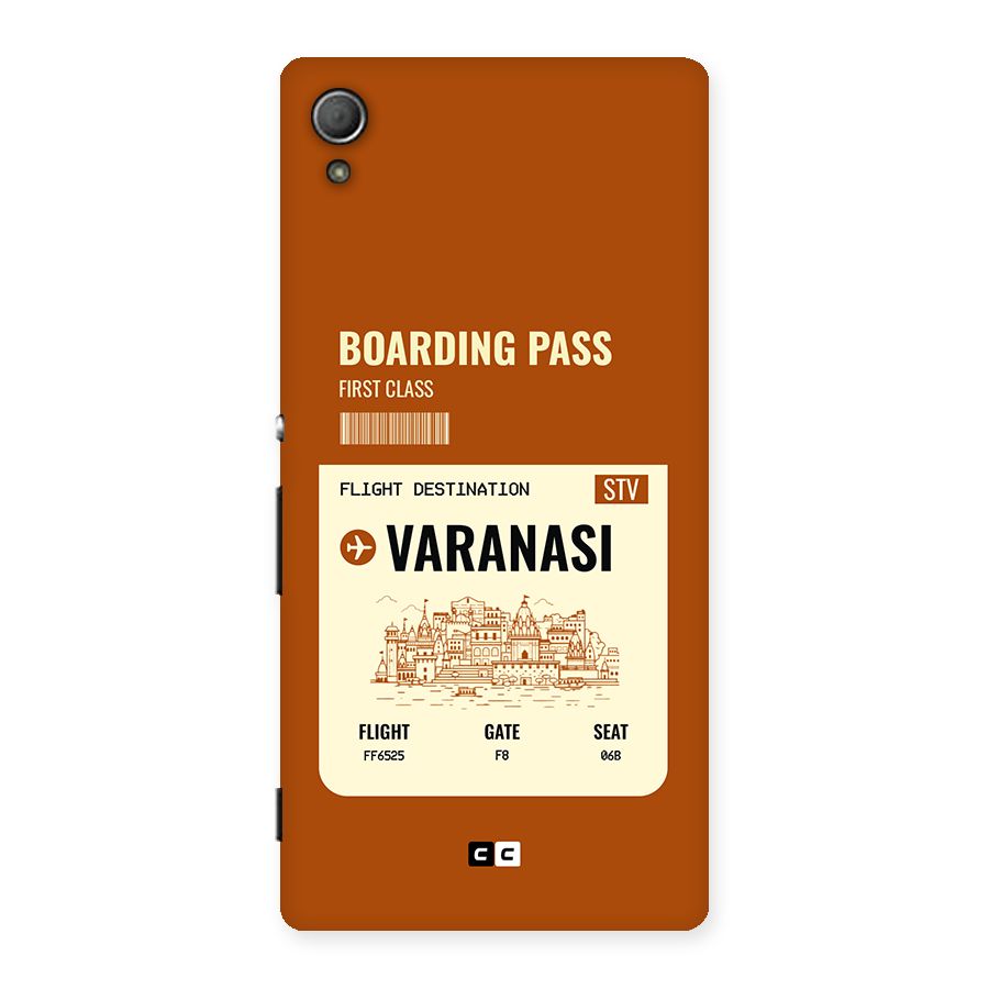 Varanasi Boarding Pass Back Case for Xperia Z3 Plus