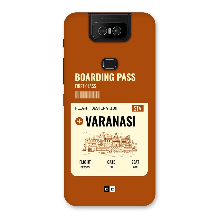 Varanasi Boarding Pass Back Case for Zenfone 6z