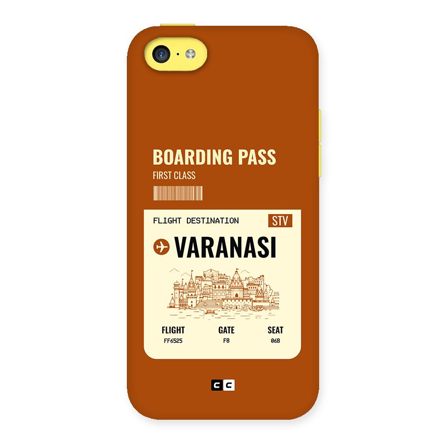 Varanasi Boarding Pass Back Case for iPhone 5C