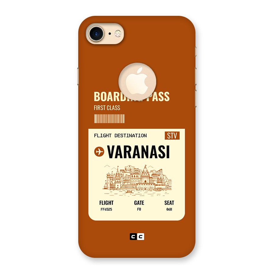 Varanasi Boarding Pass Back Case for iPhone 7 Logo Cut
