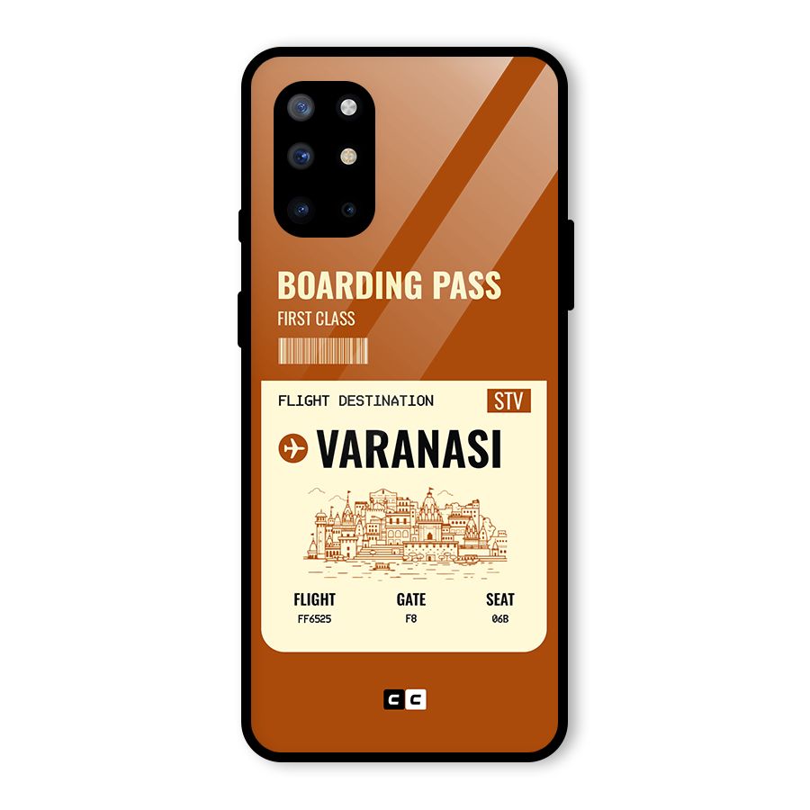 Varanasi Boarding Pass Glass Back Case for OnePlus 8T