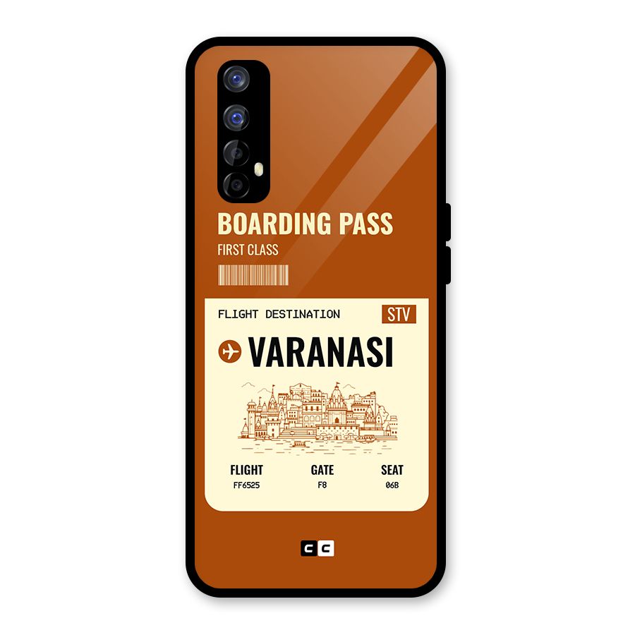 Varanasi Boarding Pass Glass Back Case for Realme Narzo 20 Pro