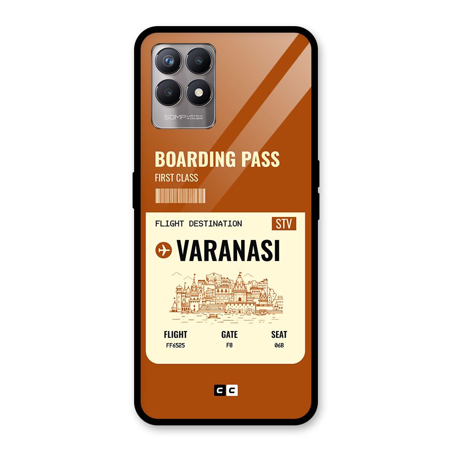 Varanasi Boarding Pass Glass Back Case for Realme Narzo 50