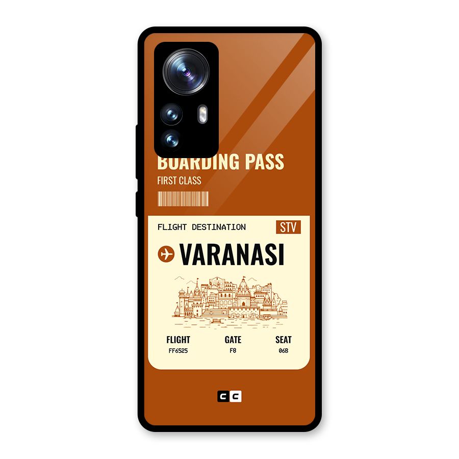 Varanasi Boarding Pass Glass Back Case for Xiaomi 12 Pro