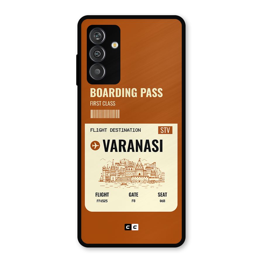Varanasi Boarding Pass Metal Back Case for Galaxy F13
