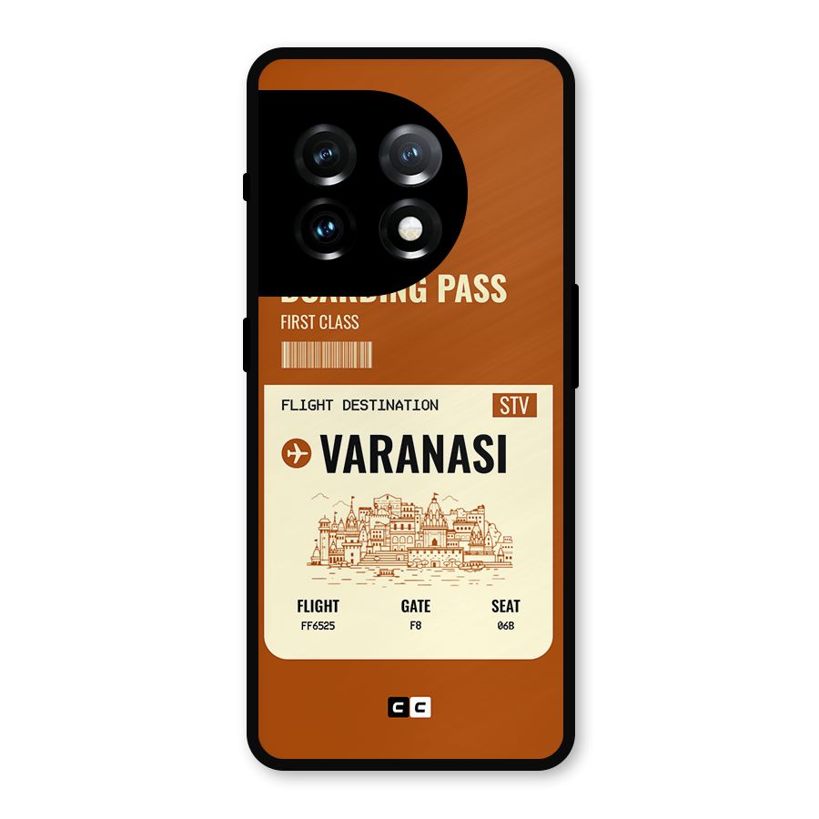 Varanasi Boarding Pass Metal Back Case for OnePlus 11