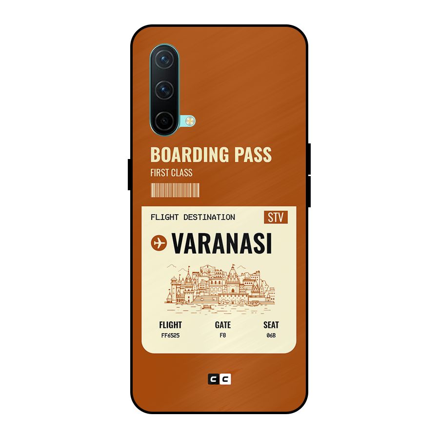 Varanasi Boarding Pass Metal Back Case for OnePlus Nord CE 5G