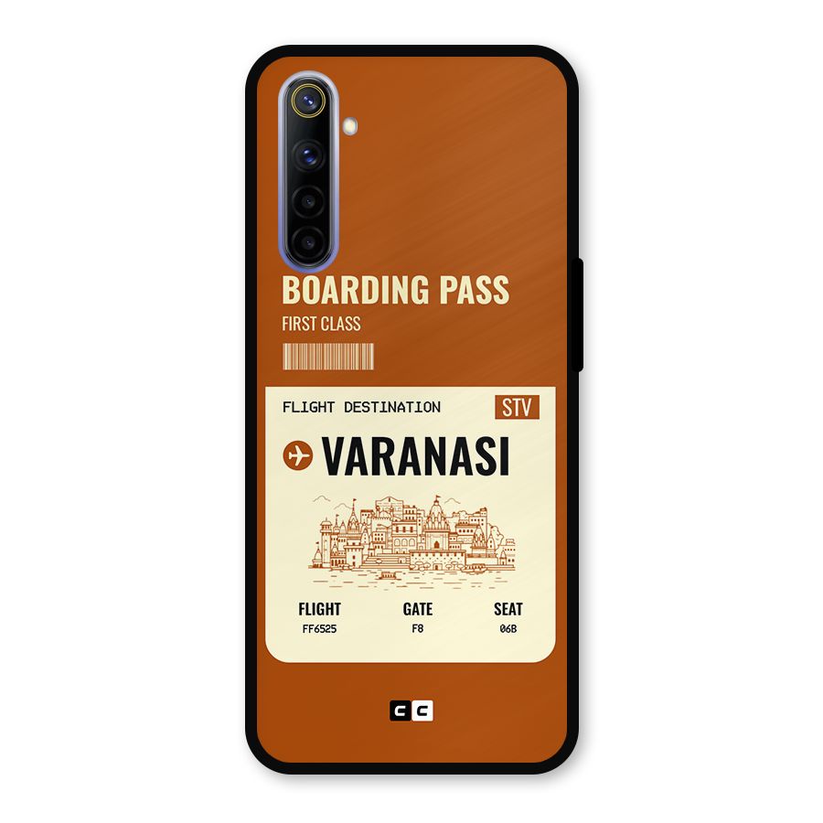 Varanasi Boarding Pass Metal Back Case for Realme 6i