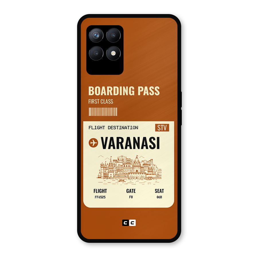 Varanasi Boarding Pass Metal Back Case for Realme Narzo 50
