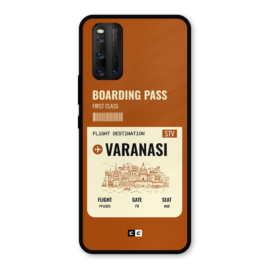 Varanasi Boarding Pass Metal Back Case for iQOO 3