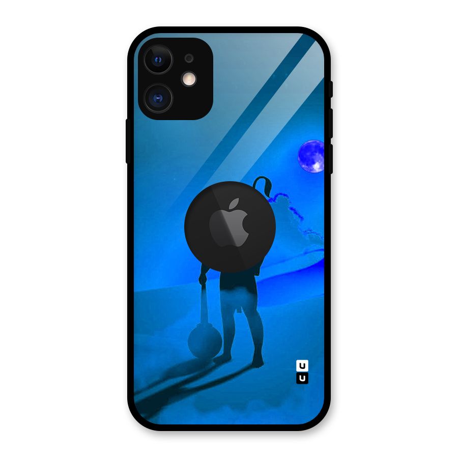Vayu Putra Glass Back Case for iPhone 11 Logo Cut