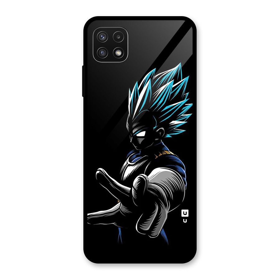 Vegeta Super Saiyan Glass Back Case for Galaxy A22 5G