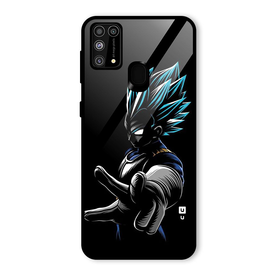 Vegeta Super Saiyan Glass Back Case for Galaxy F41