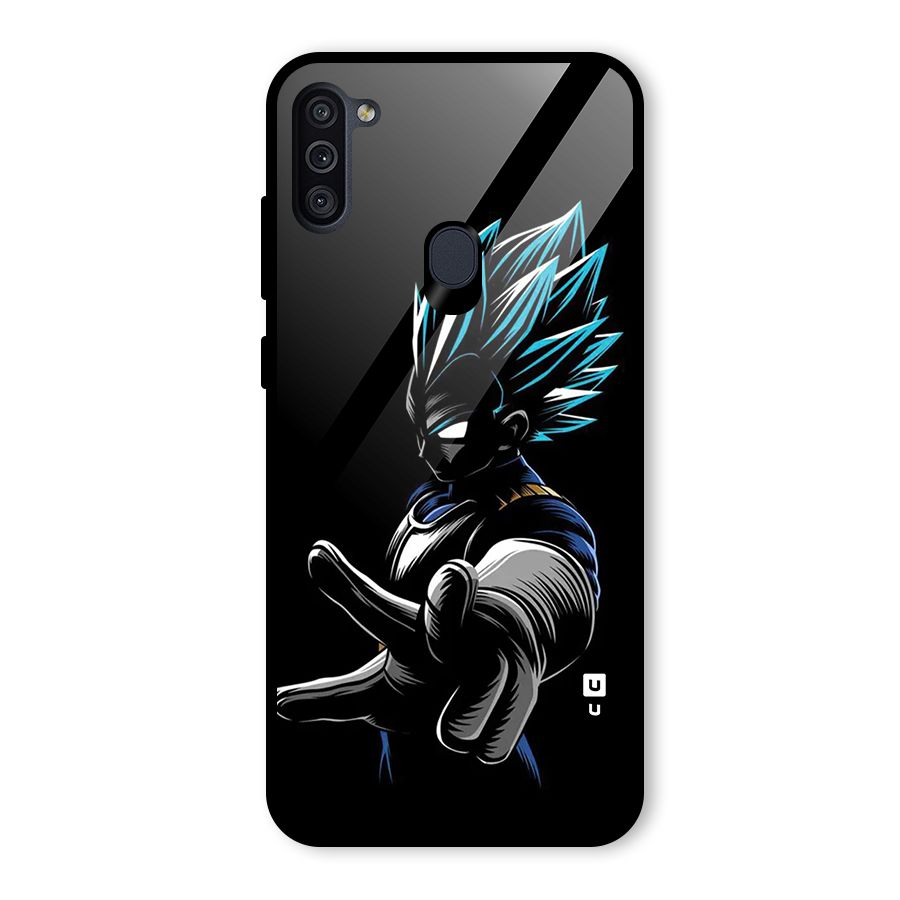 Vegeta Super Saiyan Glass Back Case for Galaxy M11