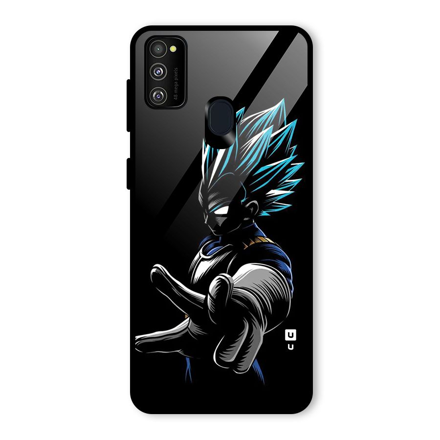 Vegeta Super Saiyan Glass Back Case for Galaxy M30s