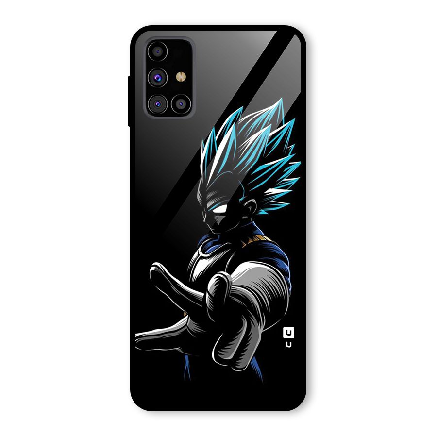 Vegeta Super Saiyan Glass Back Case for Galaxy M31s