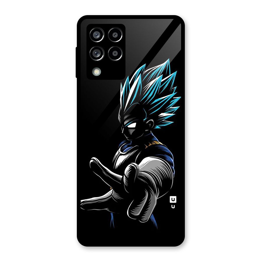 Vegeta Super Saiyan Glass Back Case for Galaxy M53 5G
