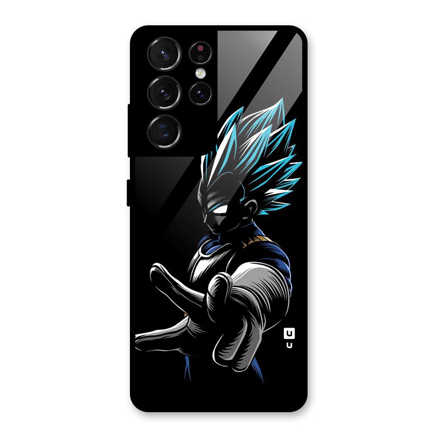 Vegeta Super Saiyan Glass Back Case for Galaxy S21 Ultra 5G