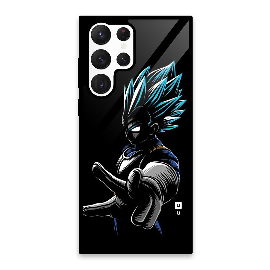 Vegeta Super Saiyan Glass Back Case for Galaxy S22 Ultra 5G