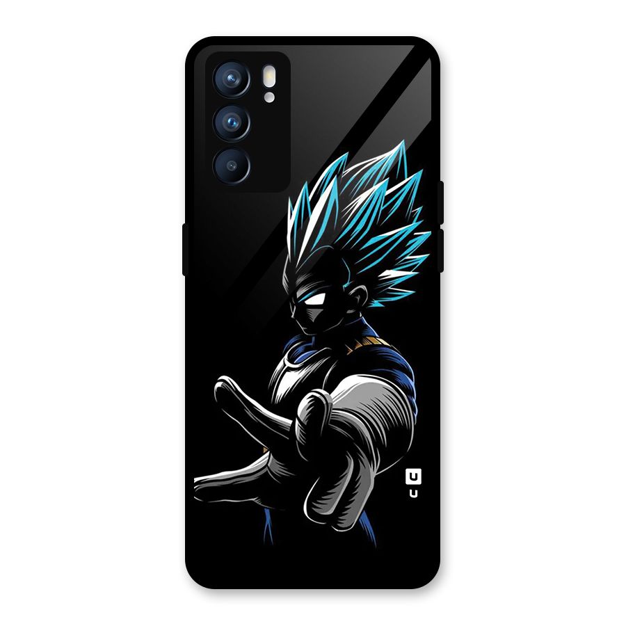 Vegeta Super Saiyan Glass Back Case for Oppo Reno6 5G