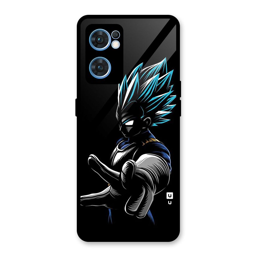 Vegeta Super Saiyan Glass Back Case for Oppo Reno7 5G