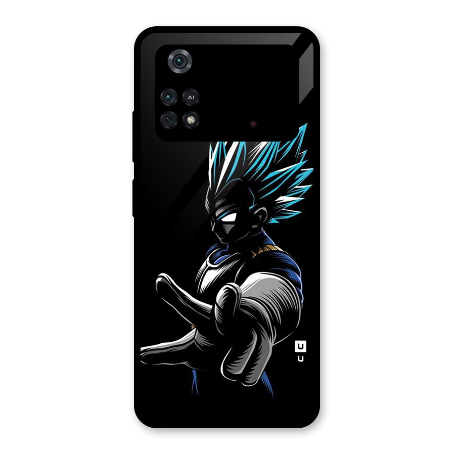 Vegeta Super Saiyan Glass Back Case for Poco M4 Pro 4G