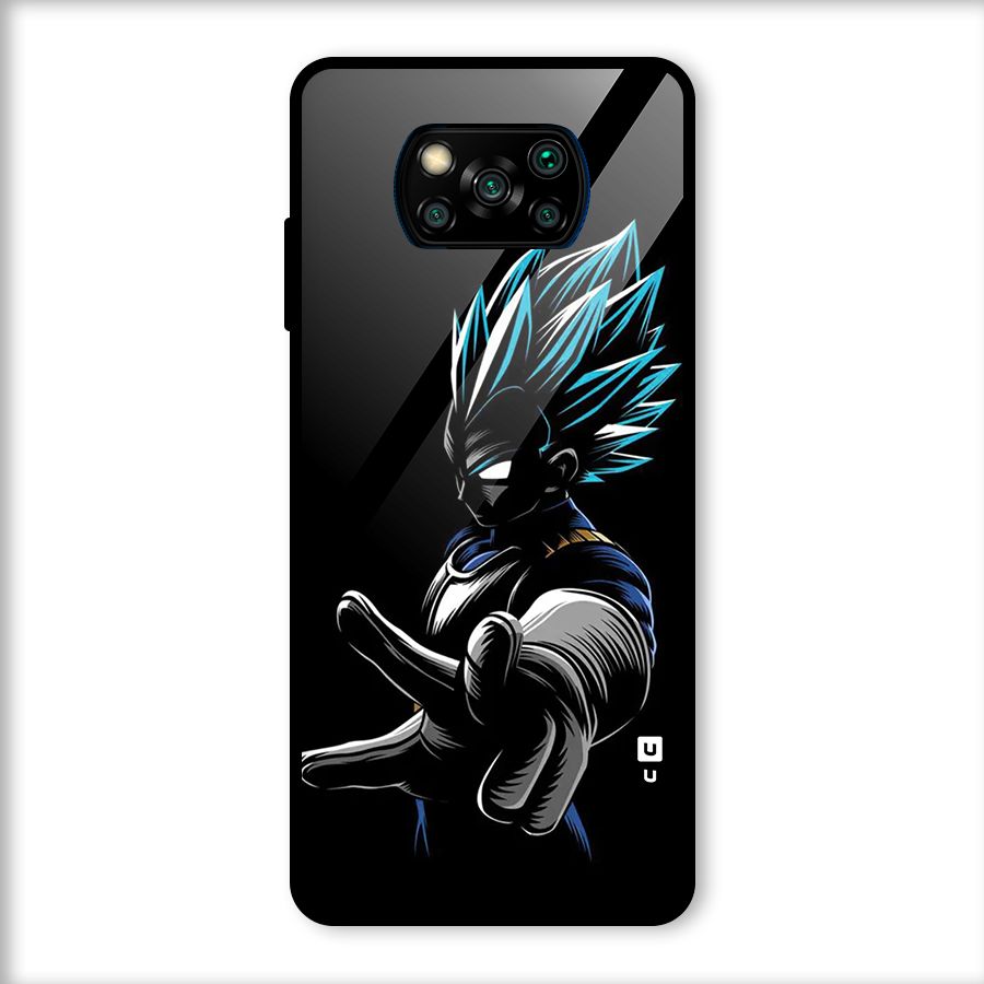 Vegeta Super Saiyan Glass Back Case for Poco X3