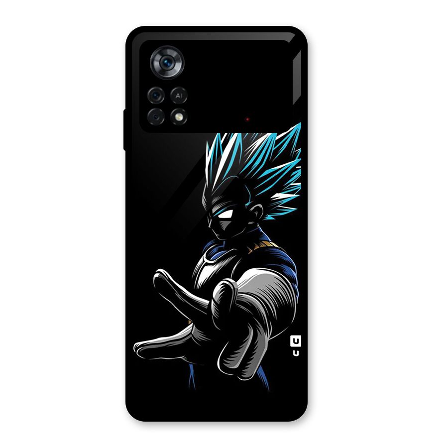 Vegeta Super Saiyan Glass Back Case for Poco X4 Pro 5G