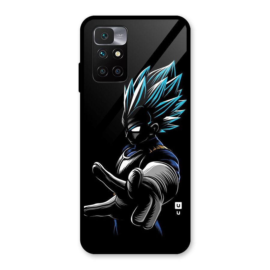 Vegeta Super Saiyan Glass Back Case for Redmi 10 Prime