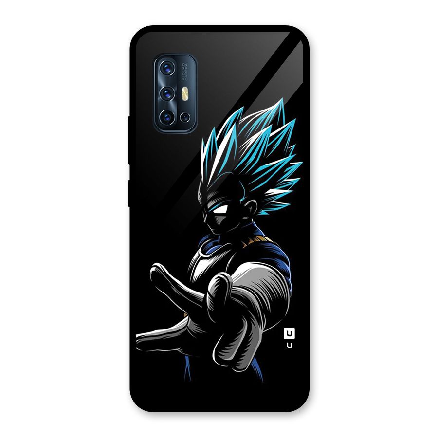 Vegeta Super Saiyan Glass Back Case for Vivo V17