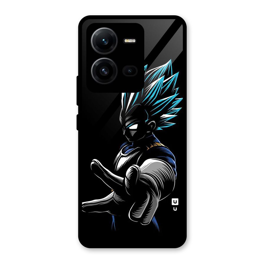 Vegeta Super Saiyan Glass Back Case for Vivo V25