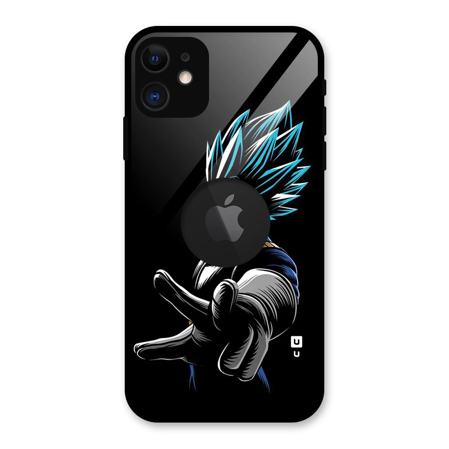 Vegeta Super Saiyan Glass Back Case for iPhone 11 Logo Cut