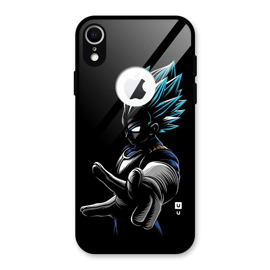 Vegeta Super Saiyan Glass Back Case for iPhone XR Logo Cut