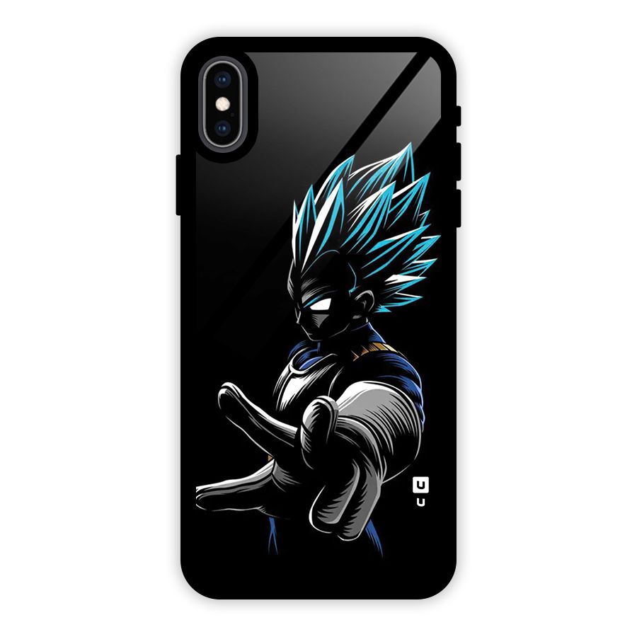 Vegeta Super Saiyan Glass Back Case for iPhone XS Max
