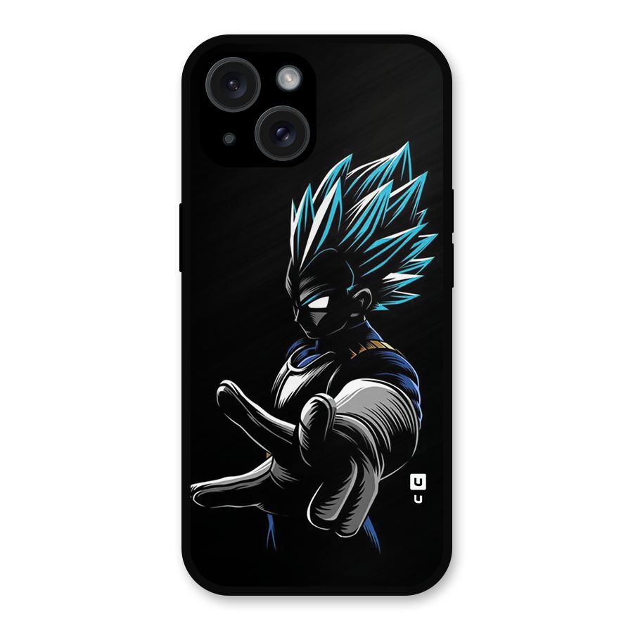 Vegeta Super Saiyan Metal Back Case for iPhone 15