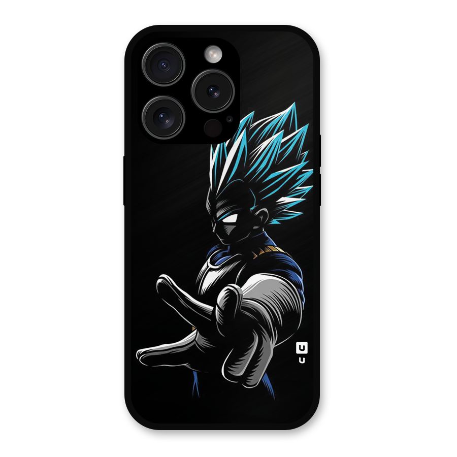 Vegeta Super Saiyan Metal Back Case for iPhone 15 Pro