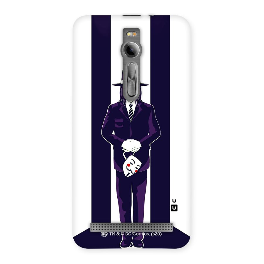 Vendetta Gentleman Holding Mask Illustration Back Case for Asus Zenfone 2