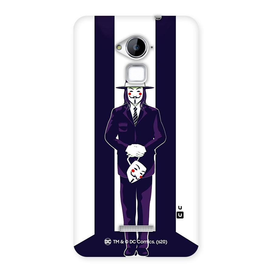 Vendetta Gentleman Holding Mask Illustration Back Case for Coolpad Note 3