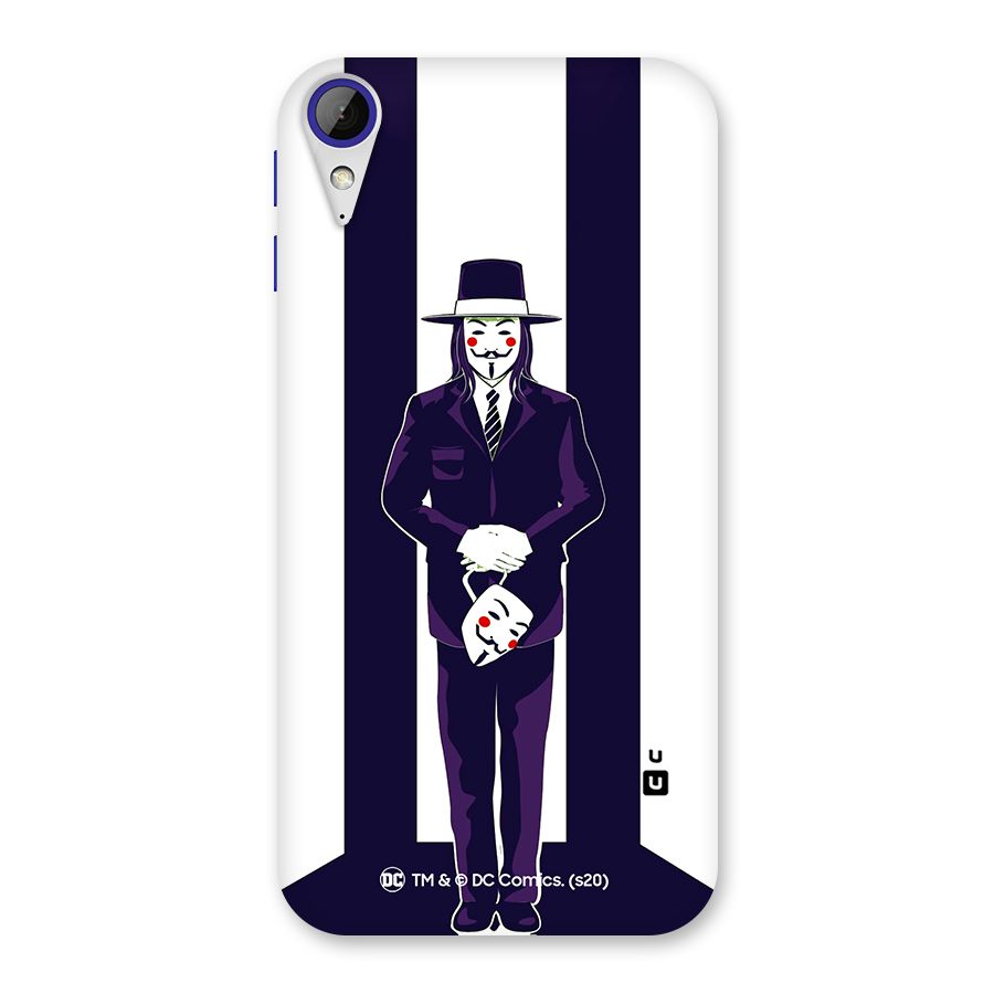 Vendetta Gentleman Holding Mask Illustration Back Case for Desire 830