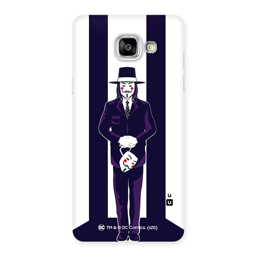 Vendetta Gentleman Holding Mask Illustration Back Case for Galaxy A5 2016