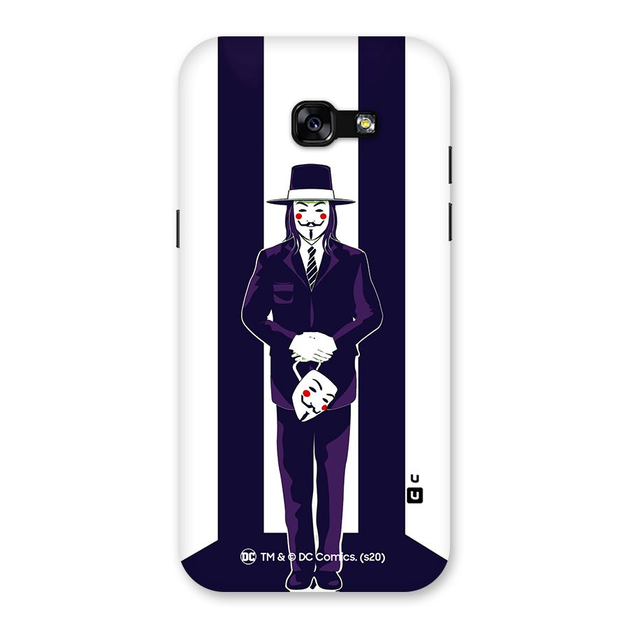 Vendetta Gentleman Holding Mask Illustration Back Case for Galaxy A5 2017